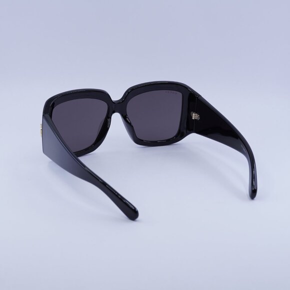 Gucci GG1402SA 001 Sunglasses Black Square Frame, Grey Lenses main image 4